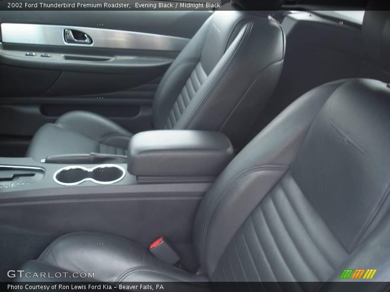 Evening Black / Midnight Black 2002 Ford Thunderbird Premium Roadster