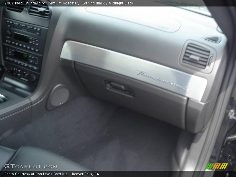 Evening Black / Midnight Black 2002 Ford Thunderbird Premium Roadster