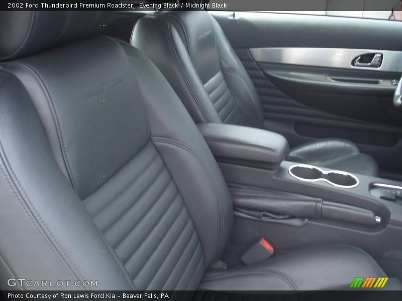 Evening Black / Midnight Black 2002 Ford Thunderbird Premium Roadster