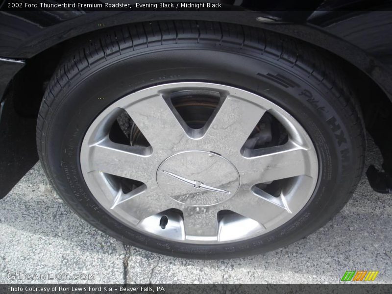 Evening Black / Midnight Black 2002 Ford Thunderbird Premium Roadster