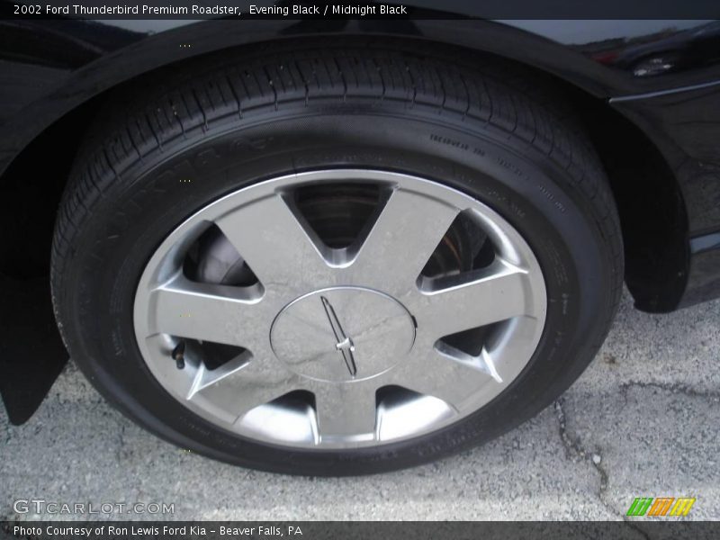 Evening Black / Midnight Black 2002 Ford Thunderbird Premium Roadster