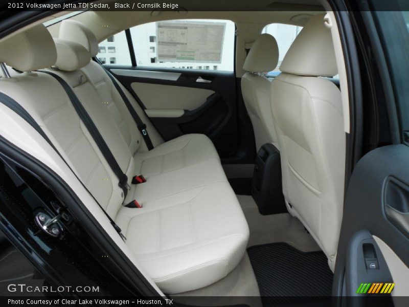 Black / Cornsilk Beige 2012 Volkswagen Jetta TDI Sedan