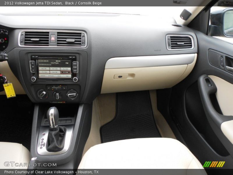 Black / Cornsilk Beige 2012 Volkswagen Jetta TDI Sedan