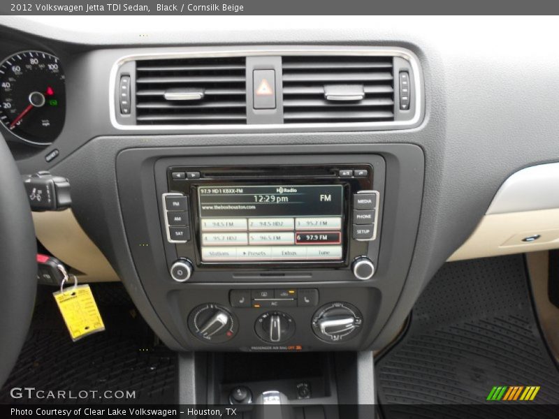 Black / Cornsilk Beige 2012 Volkswagen Jetta TDI Sedan
