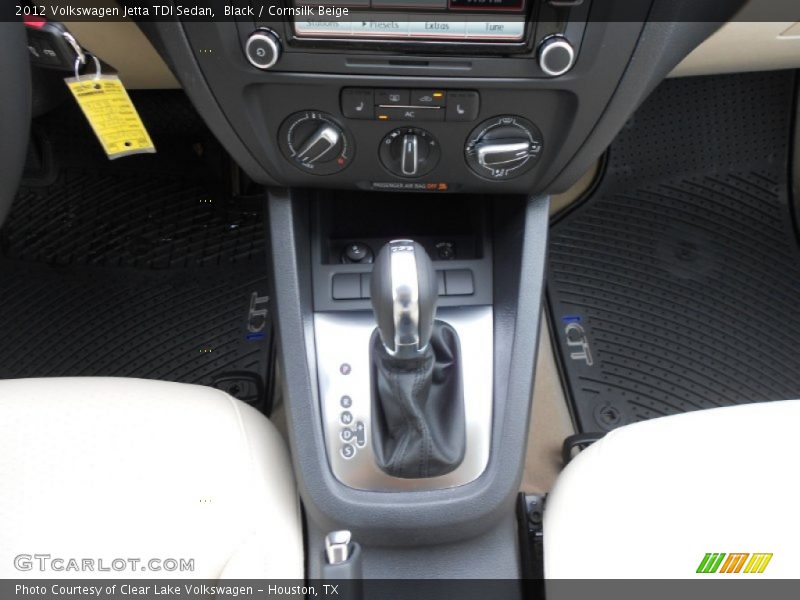 Black / Cornsilk Beige 2012 Volkswagen Jetta TDI Sedan