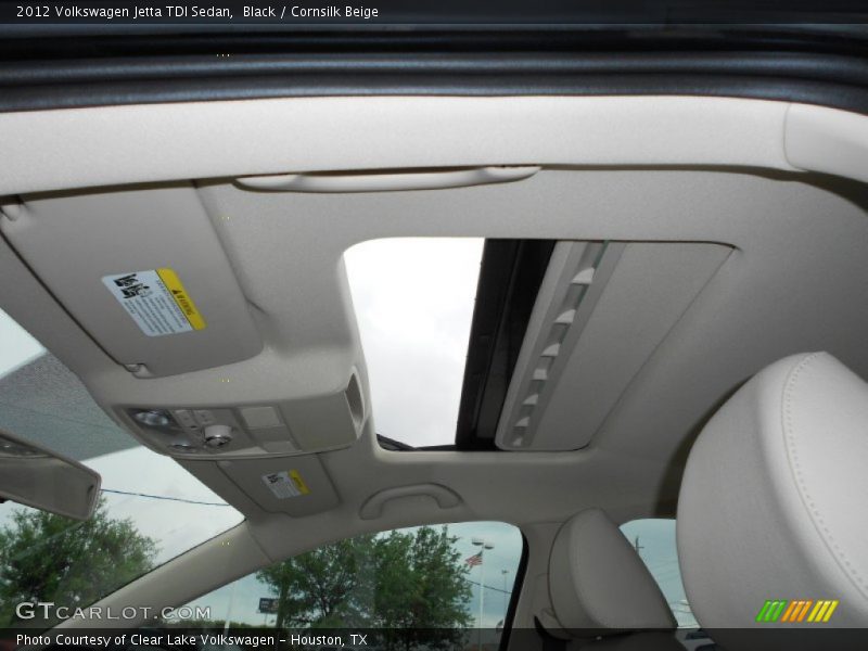 Black / Cornsilk Beige 2012 Volkswagen Jetta TDI Sedan