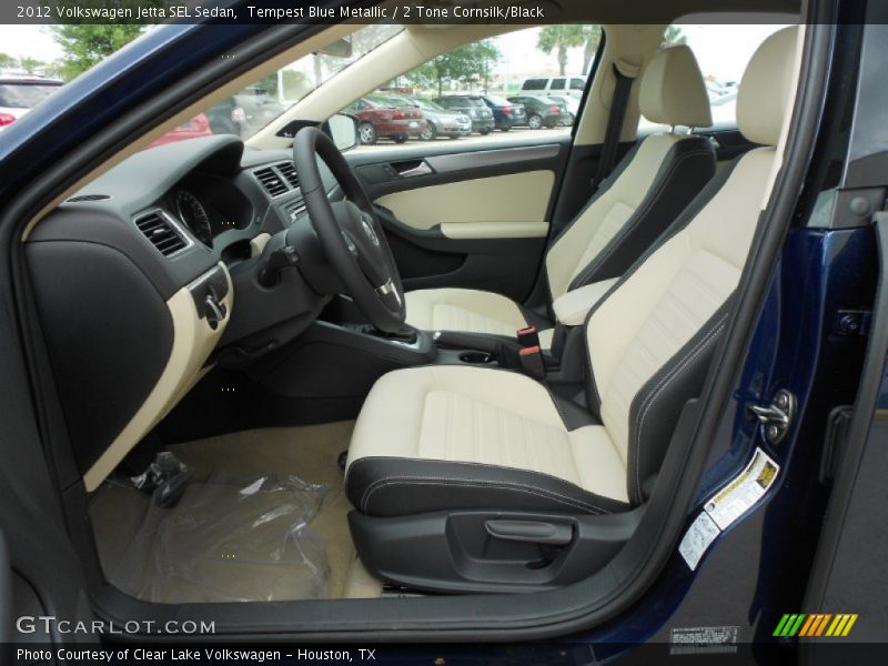  2012 Jetta SEL Sedan 2 Tone Cornsilk/Black Interior