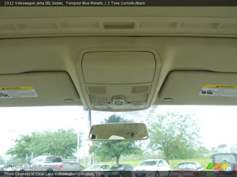 Tempest Blue Metallic / 2 Tone Cornsilk/Black 2012 Volkswagen Jetta SEL Sedan