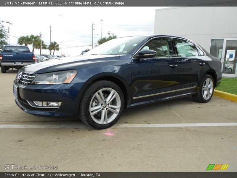 Night Blue Metallic / Cornsilk Beige 2012 Volkswagen Passat TDI SEL