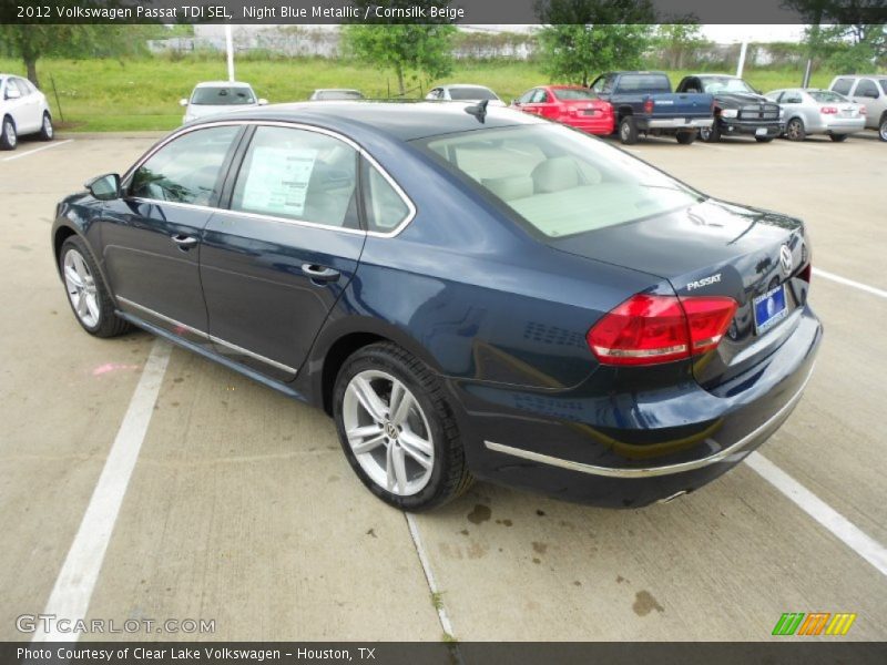 Night Blue Metallic / Cornsilk Beige 2012 Volkswagen Passat TDI SEL