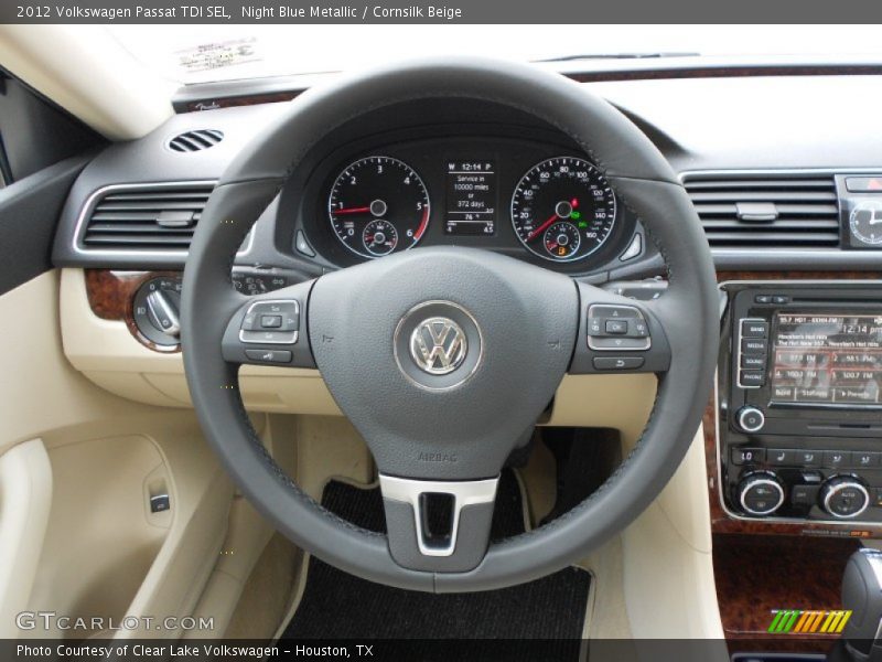 Night Blue Metallic / Cornsilk Beige 2012 Volkswagen Passat TDI SEL