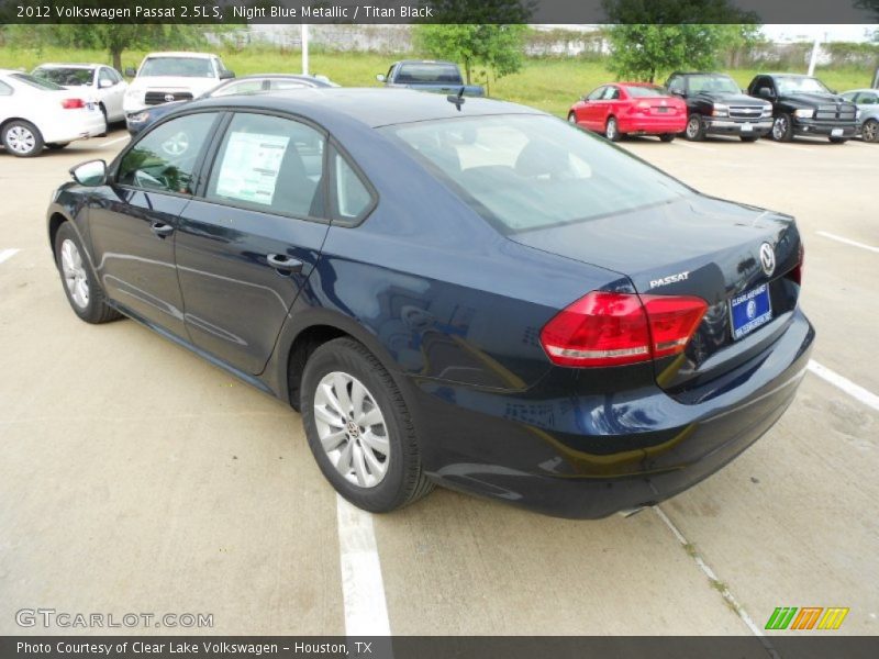 Night Blue Metallic / Titan Black 2012 Volkswagen Passat 2.5L S