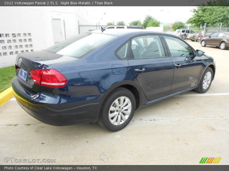 Night Blue Metallic / Titan Black 2012 Volkswagen Passat 2.5L S