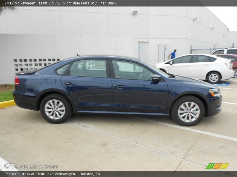 Night Blue Metallic / Titan Black 2012 Volkswagen Passat 2.5L S
