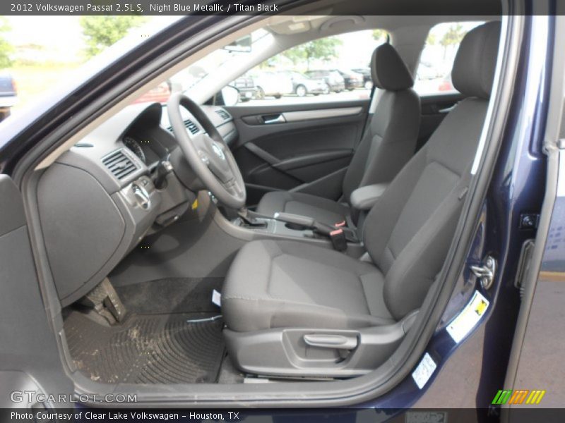 Night Blue Metallic / Titan Black 2012 Volkswagen Passat 2.5L S