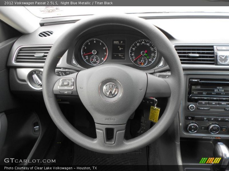 Night Blue Metallic / Titan Black 2012 Volkswagen Passat 2.5L S
