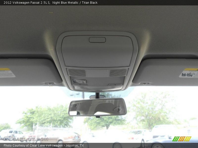 Night Blue Metallic / Titan Black 2012 Volkswagen Passat 2.5L S