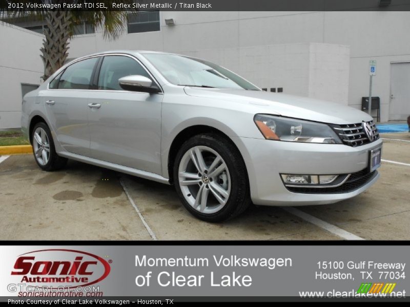 Reflex Silver Metallic / Titan Black 2012 Volkswagen Passat TDI SEL