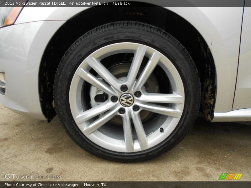 Reflex Silver Metallic / Titan Black 2012 Volkswagen Passat TDI SEL