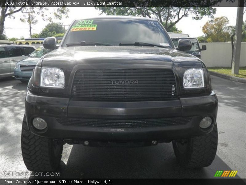 Black / Light Charcoal 2003 Toyota Tundra SR5 Access Cab 4x4