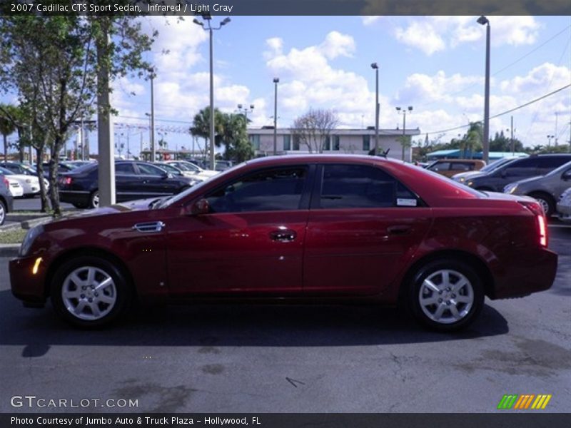 Infrared / Light Gray 2007 Cadillac CTS Sport Sedan