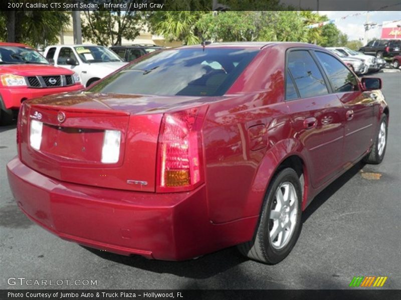 Infrared / Light Gray 2007 Cadillac CTS Sport Sedan