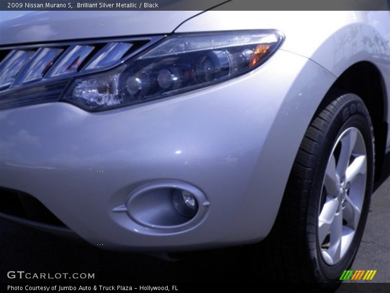 Brilliant Silver Metallic / Black 2009 Nissan Murano S