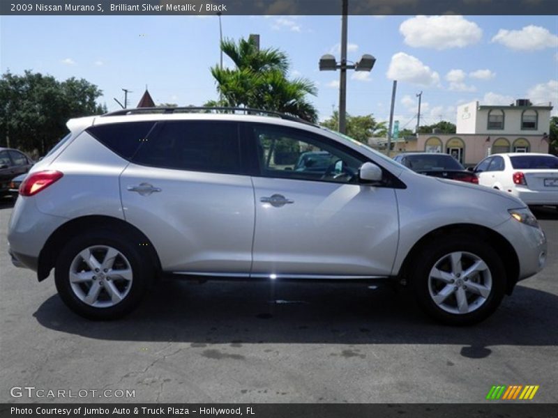 Brilliant Silver Metallic / Black 2009 Nissan Murano S