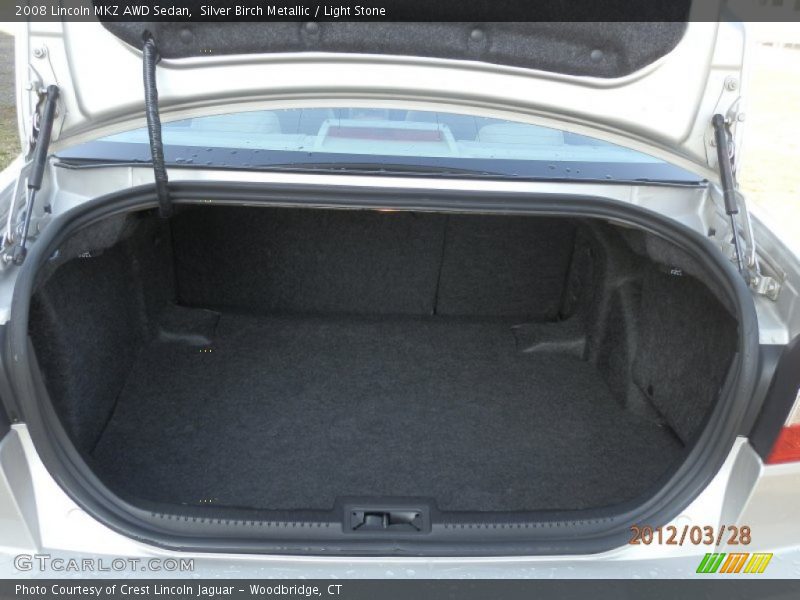 Silver Birch Metallic / Light Stone 2008 Lincoln MKZ AWD Sedan