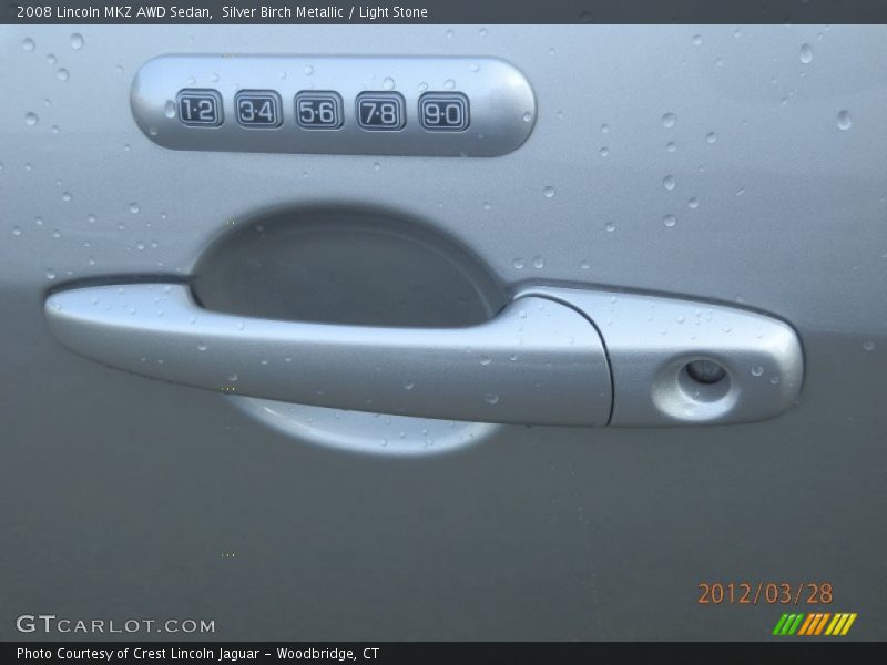 Silver Birch Metallic / Light Stone 2008 Lincoln MKZ AWD Sedan
