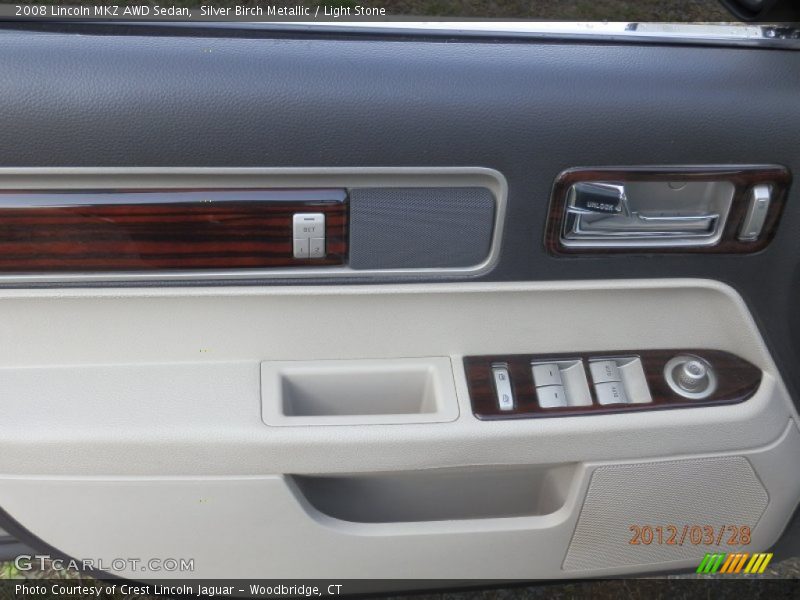 Silver Birch Metallic / Light Stone 2008 Lincoln MKZ AWD Sedan
