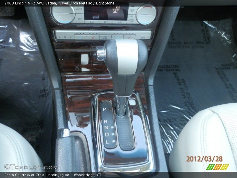 Silver Birch Metallic / Light Stone 2008 Lincoln MKZ AWD Sedan