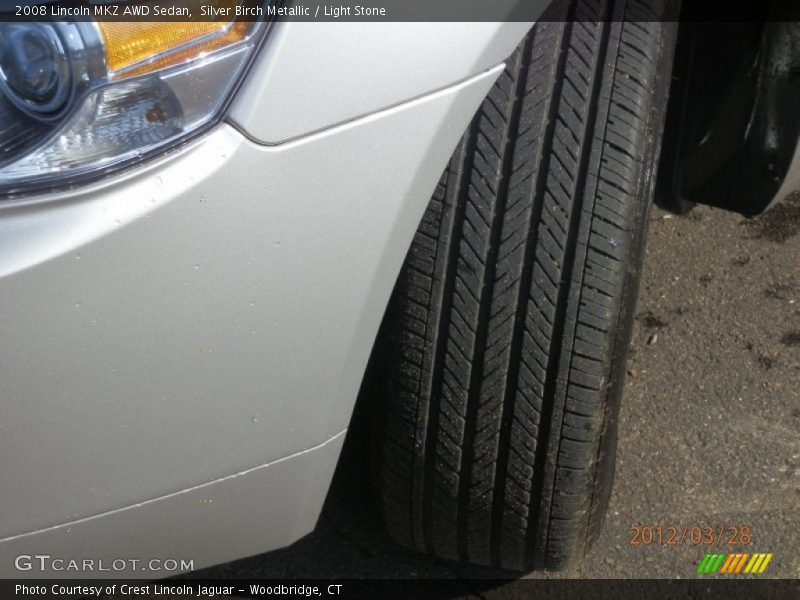 Silver Birch Metallic / Light Stone 2008 Lincoln MKZ AWD Sedan