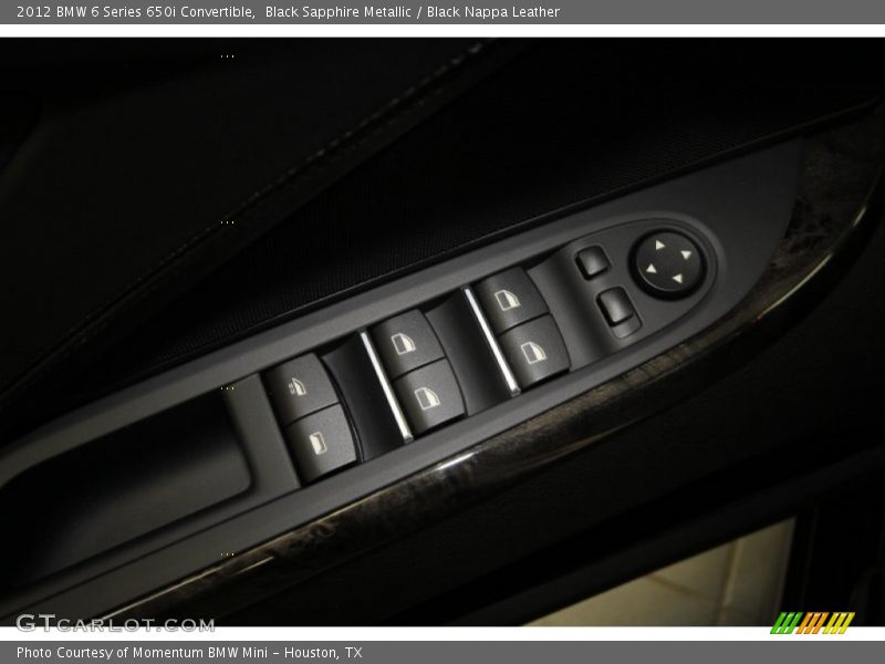 Black Sapphire Metallic / Black Nappa Leather 2012 BMW 6 Series 650i Convertible