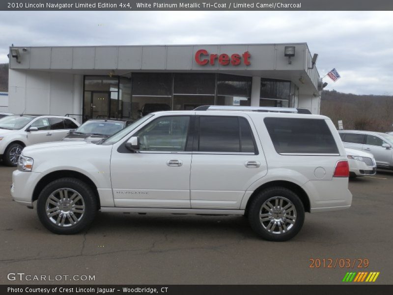 White Platinum Metallic Tri-Coat / Limited Camel/Charcoal 2010 Lincoln Navigator Limited Edition 4x4