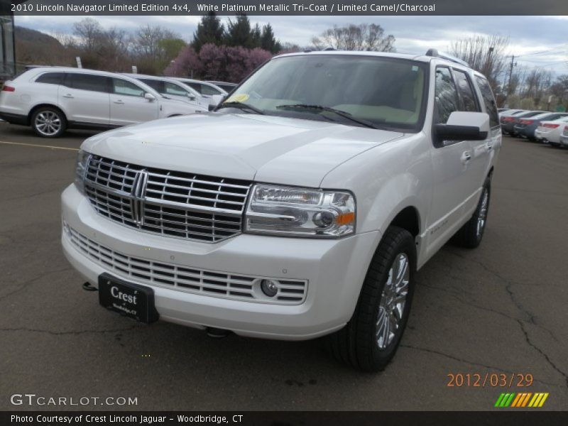 White Platinum Metallic Tri-Coat / Limited Camel/Charcoal 2010 Lincoln Navigator Limited Edition 4x4