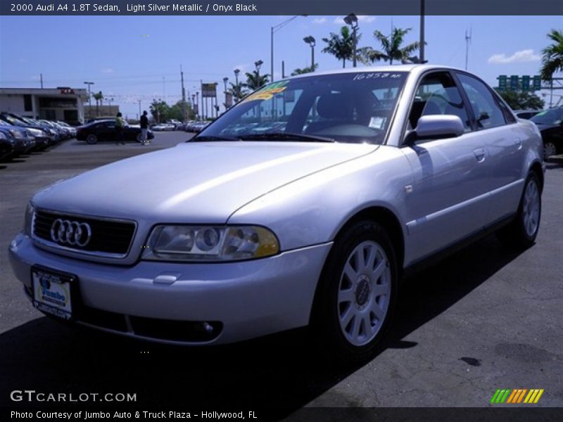 Light Silver Metallic / Onyx Black 2000 Audi A4 1.8T Sedan