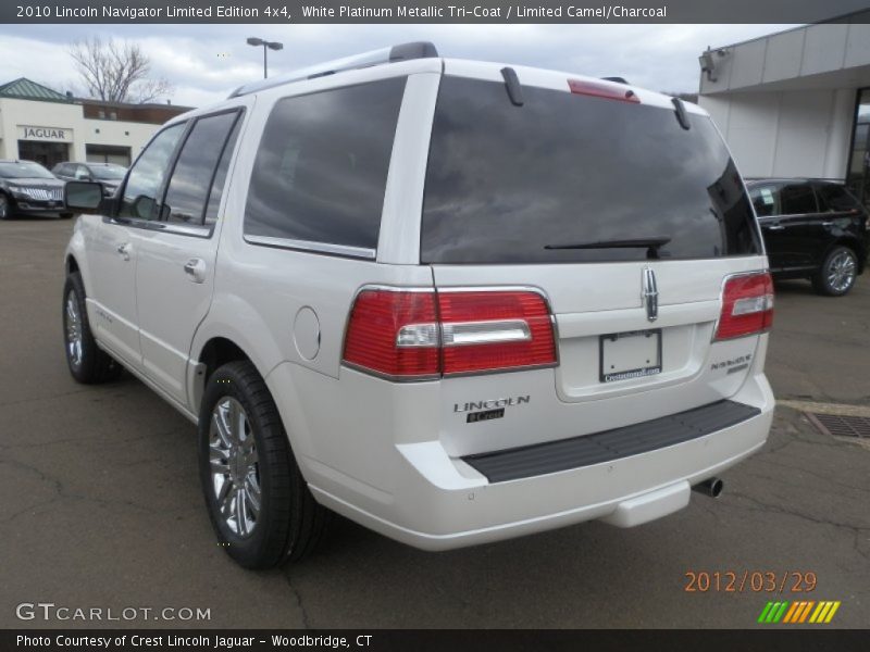 White Platinum Metallic Tri-Coat / Limited Camel/Charcoal 2010 Lincoln Navigator Limited Edition 4x4