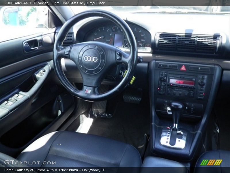 Light Silver Metallic / Onyx Black 2000 Audi A4 1.8T Sedan