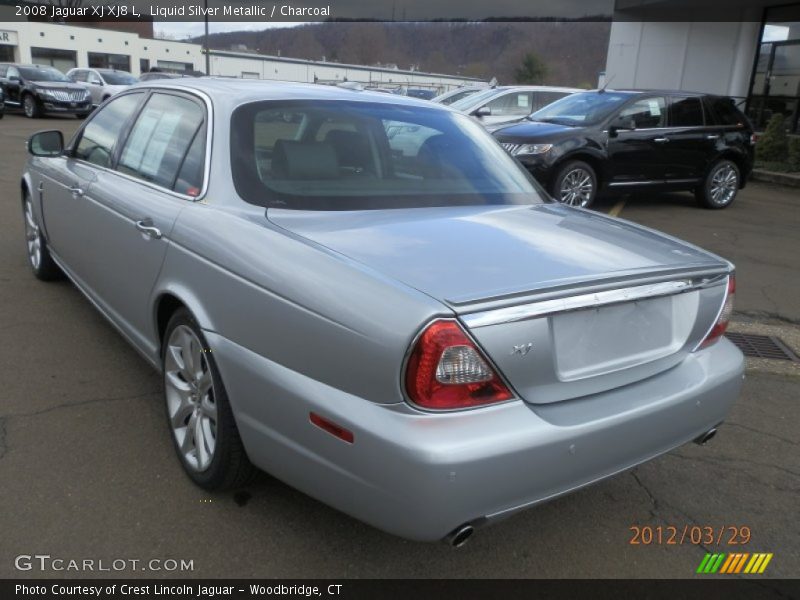 Liquid Silver Metallic / Charcoal 2008 Jaguar XJ XJ8 L