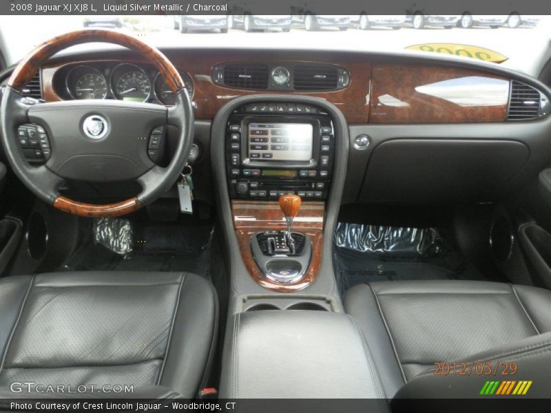 Liquid Silver Metallic / Charcoal 2008 Jaguar XJ XJ8 L