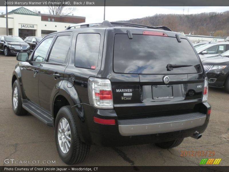 Black / Black 2009 Mercury Mariner V6 Premier 4WD