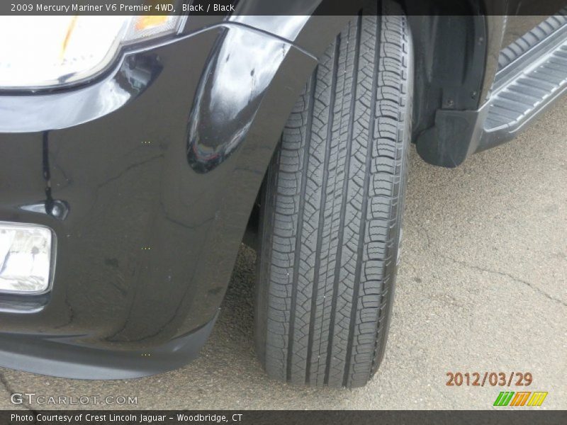 Black / Black 2009 Mercury Mariner V6 Premier 4WD