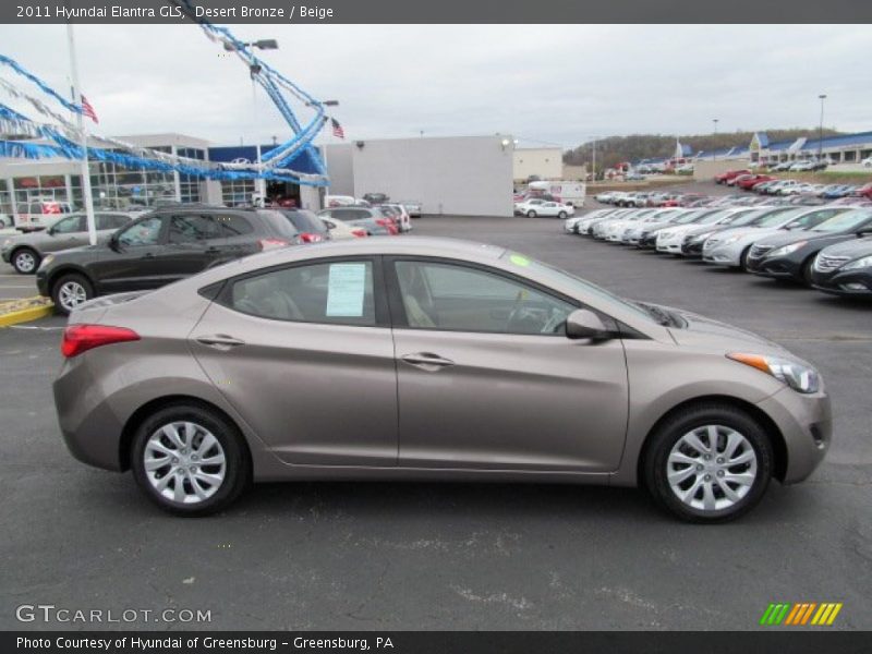 Desert Bronze / Beige 2011 Hyundai Elantra GLS