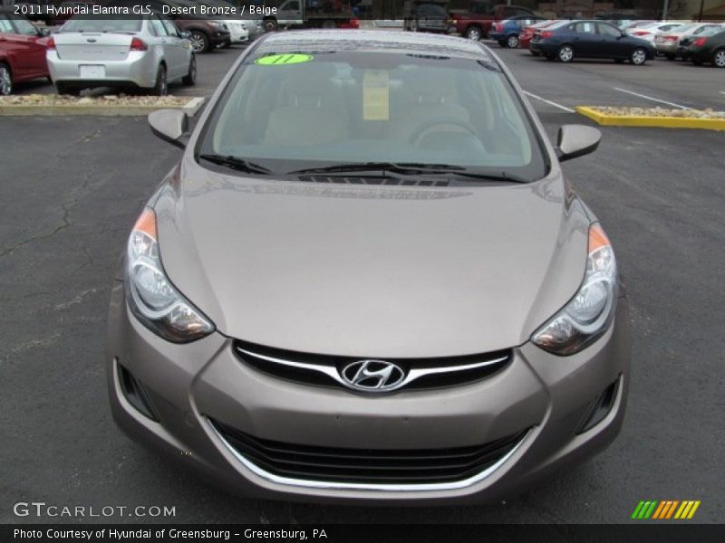 Desert Bronze / Beige 2011 Hyundai Elantra GLS