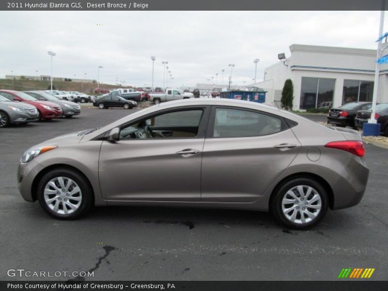 Desert Bronze / Beige 2011 Hyundai Elantra GLS