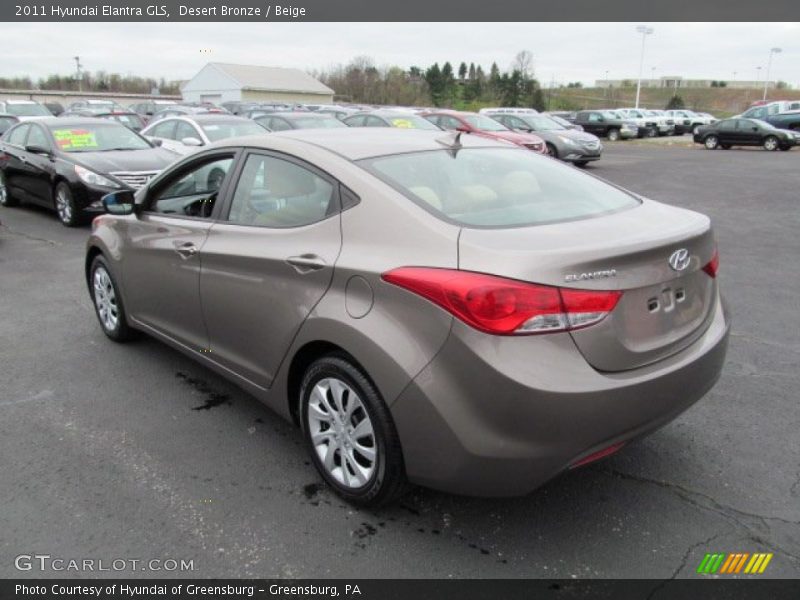 Desert Bronze / Beige 2011 Hyundai Elantra GLS