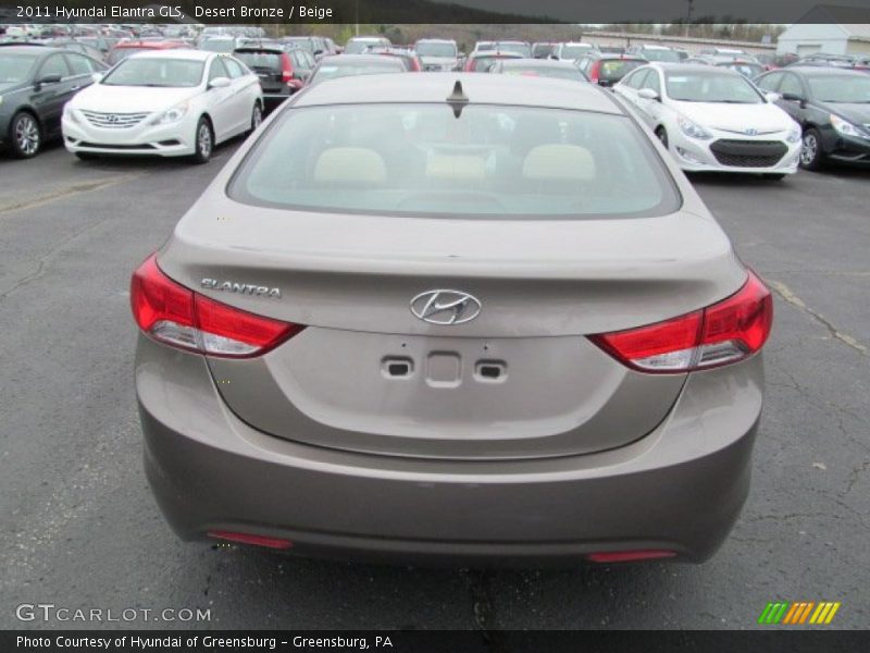 Desert Bronze / Beige 2011 Hyundai Elantra GLS