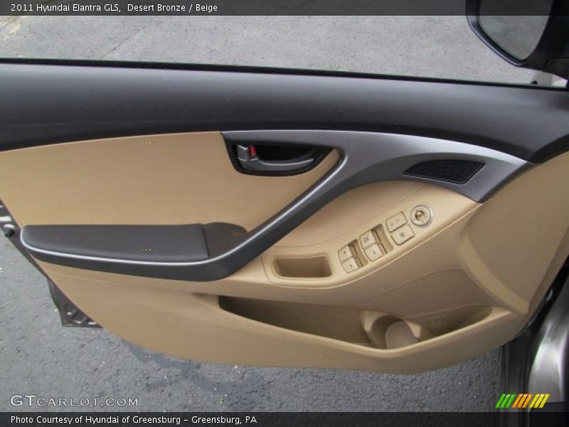 Desert Bronze / Beige 2011 Hyundai Elantra GLS