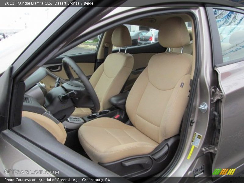 Desert Bronze / Beige 2011 Hyundai Elantra GLS